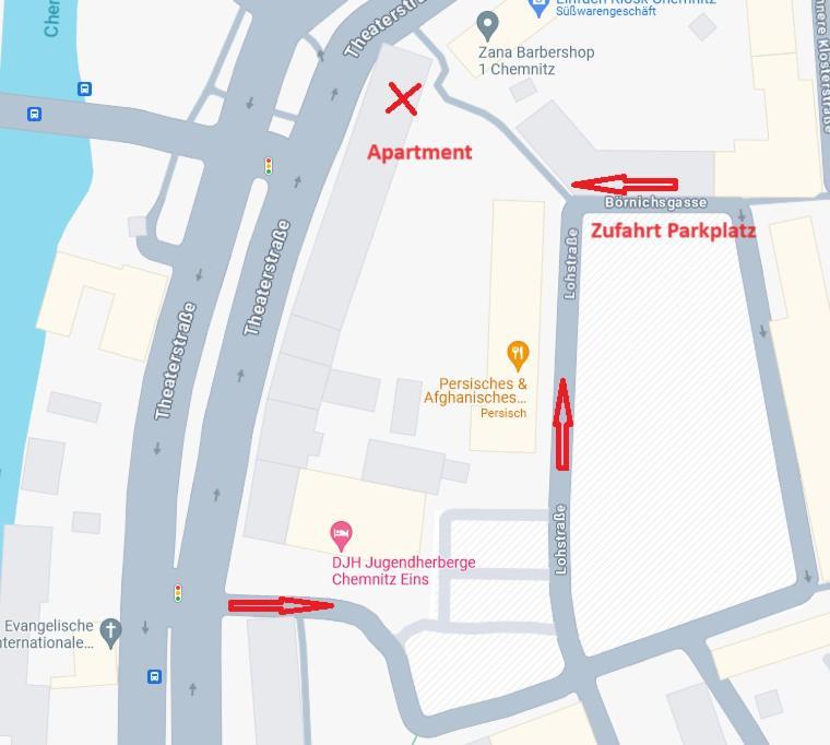 T21 - Apartment Direkt Im Zentrum Mit Parkplatz Chemnitz Eksteriør bilde